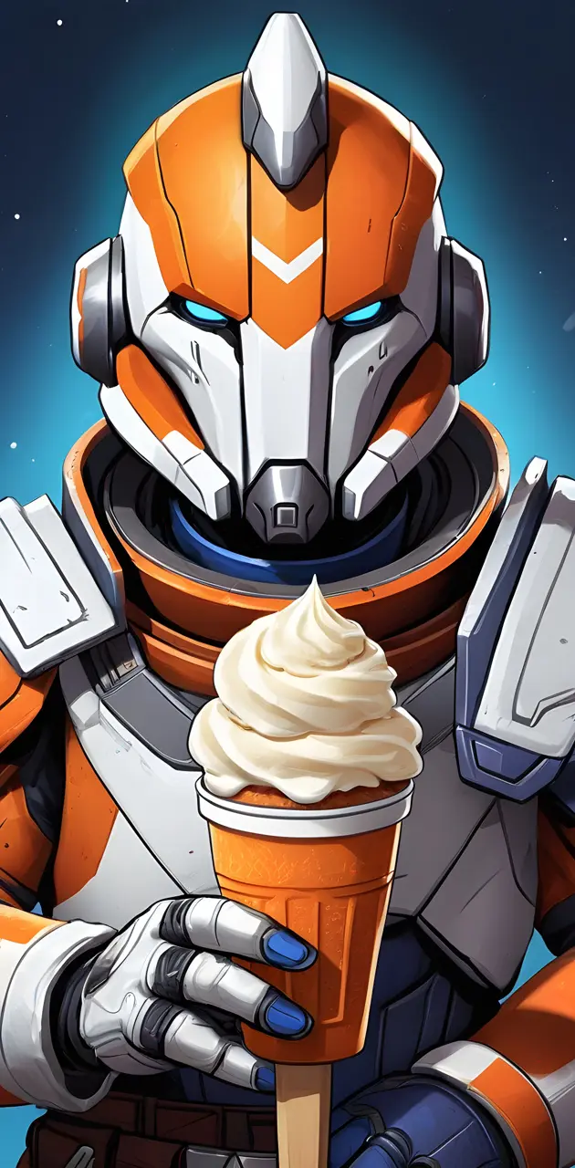 Lord Shaxx holding a Creamsicle