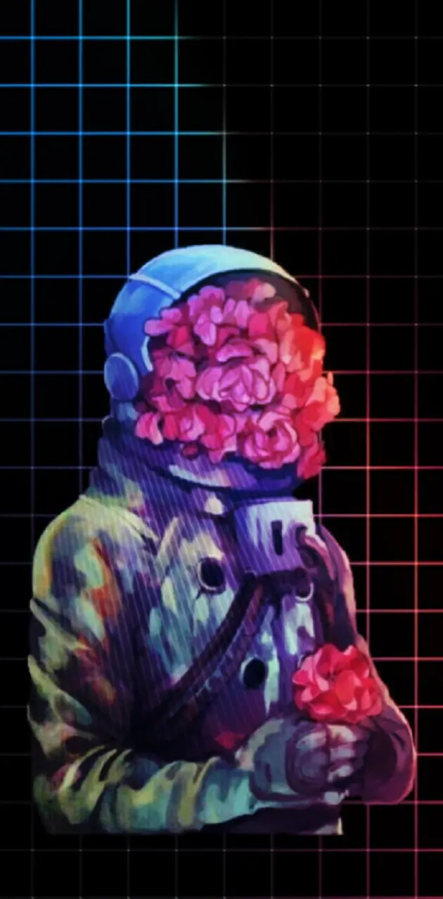 flower astronaut