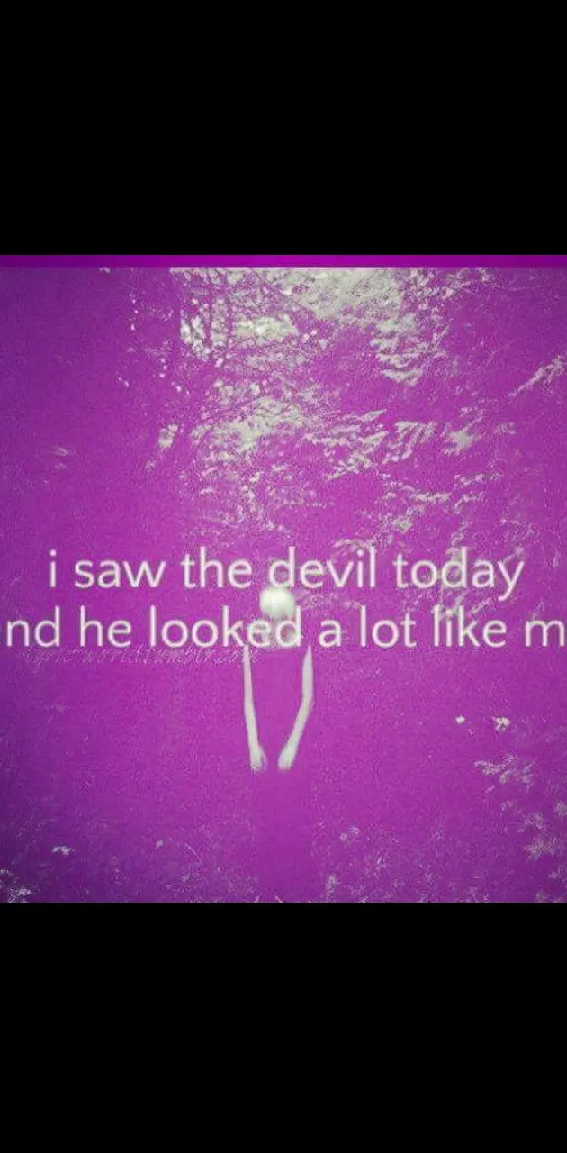 I saw the devil