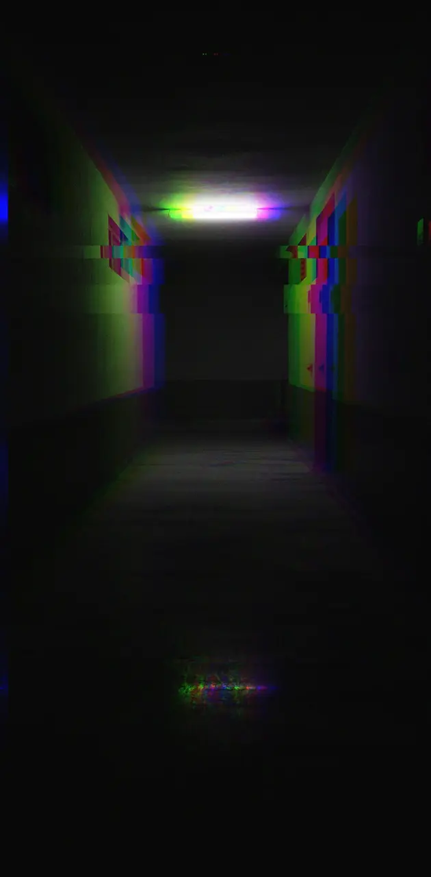 Glitch dark hall