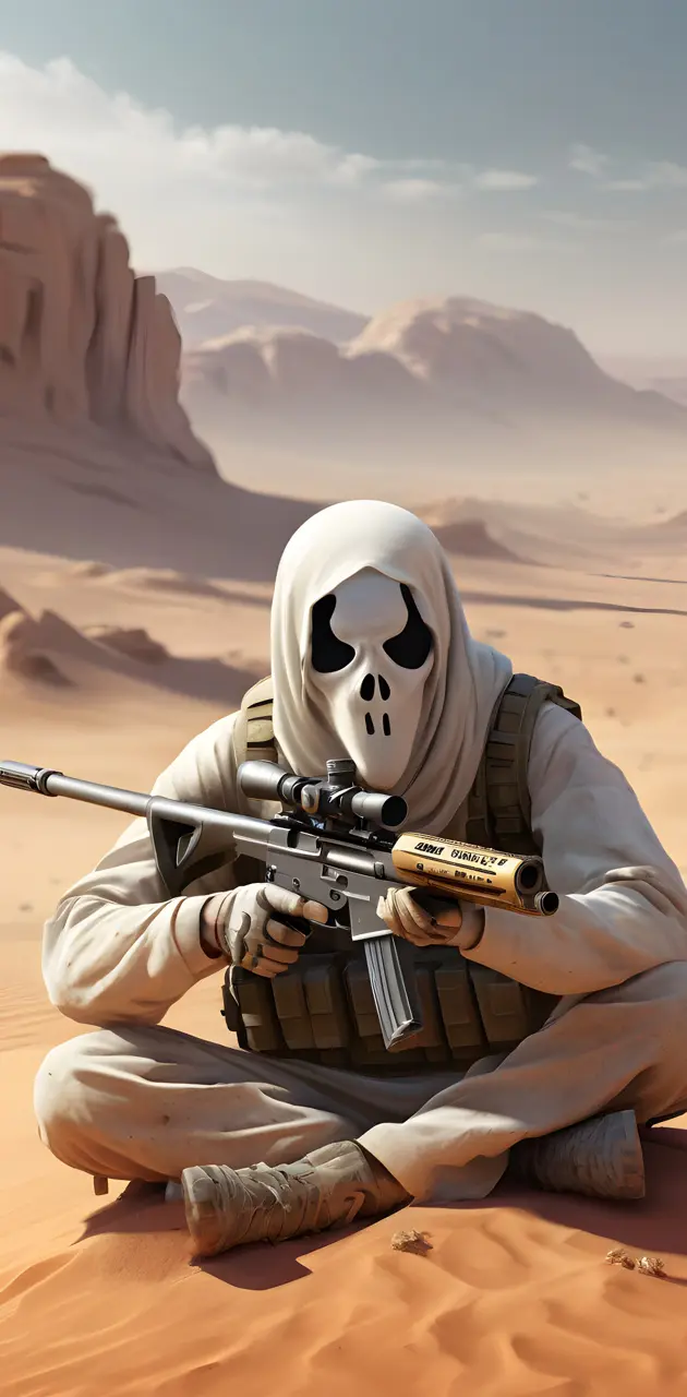 Ghost face desert