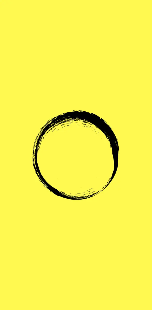Black circle yellow