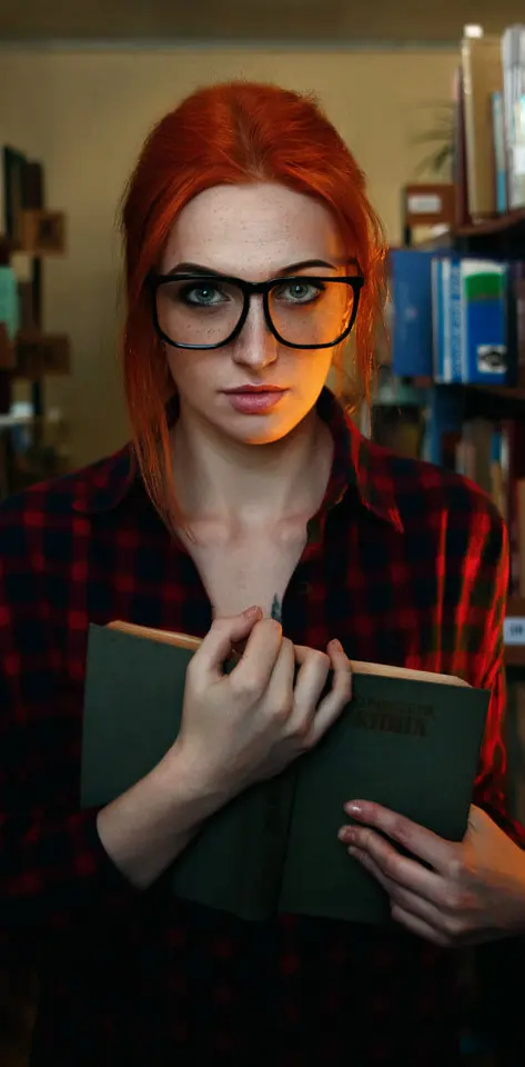 Redhead with Glasses