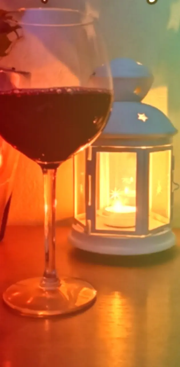 Glas Wein am Abend 
