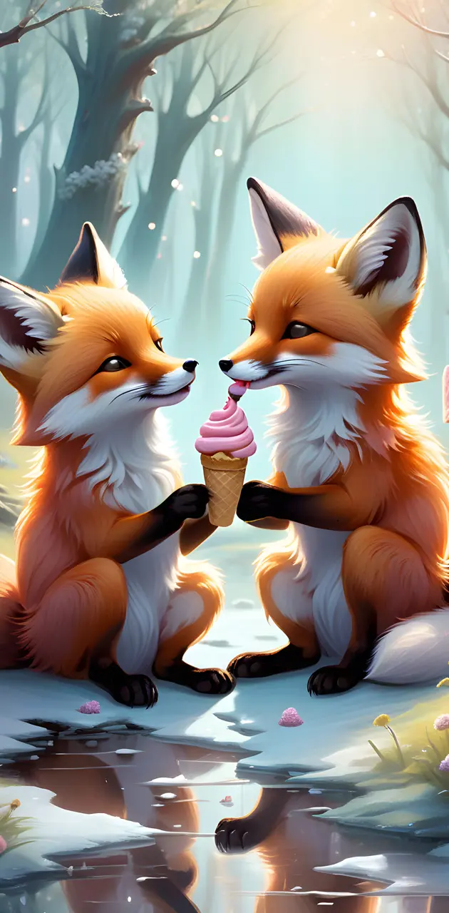 foxes and ice cream