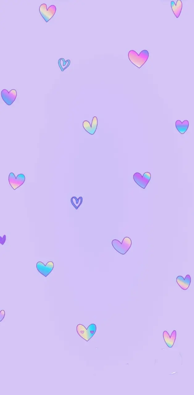 Pastel Purple Hearts