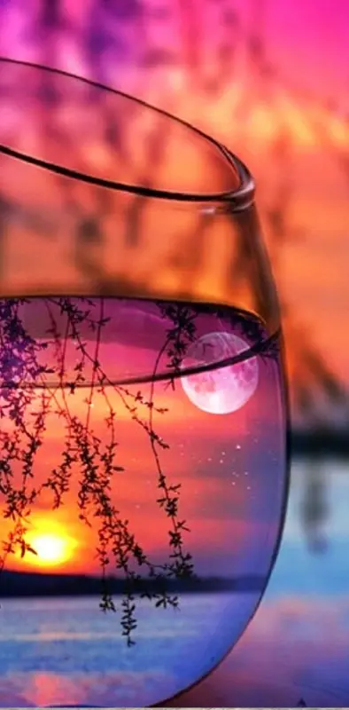 Vase sunset