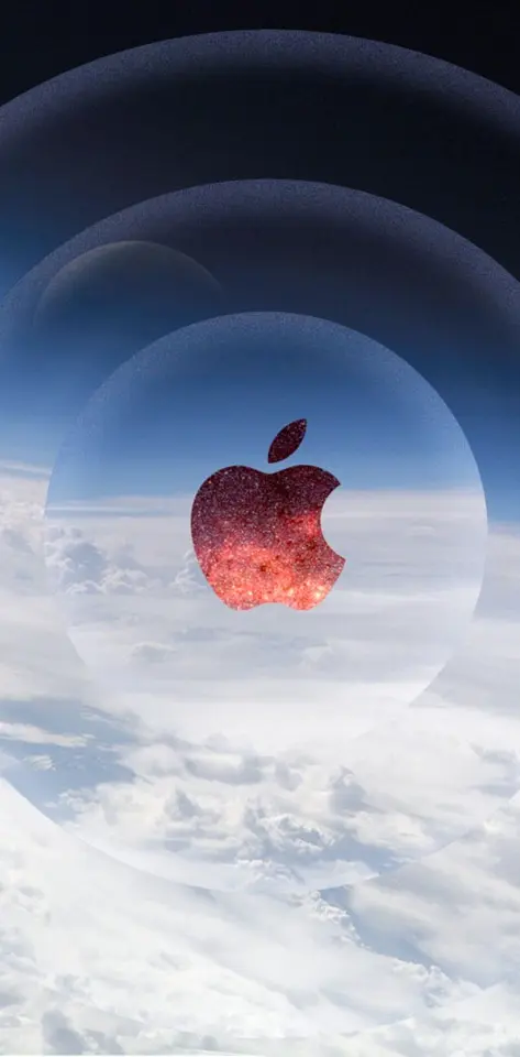 Space Apple Logo