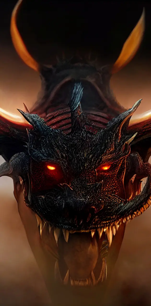 Angry dragon red eyes