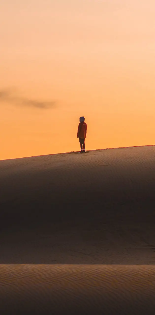 alone in desert