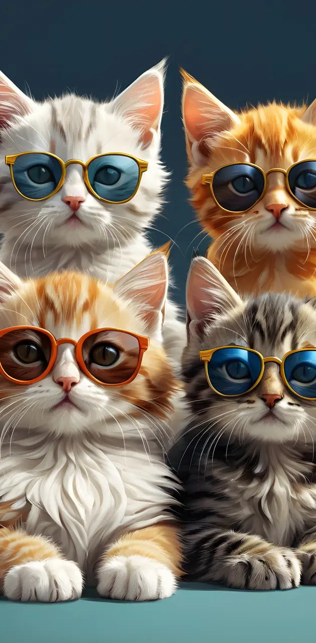 Kittens with shades