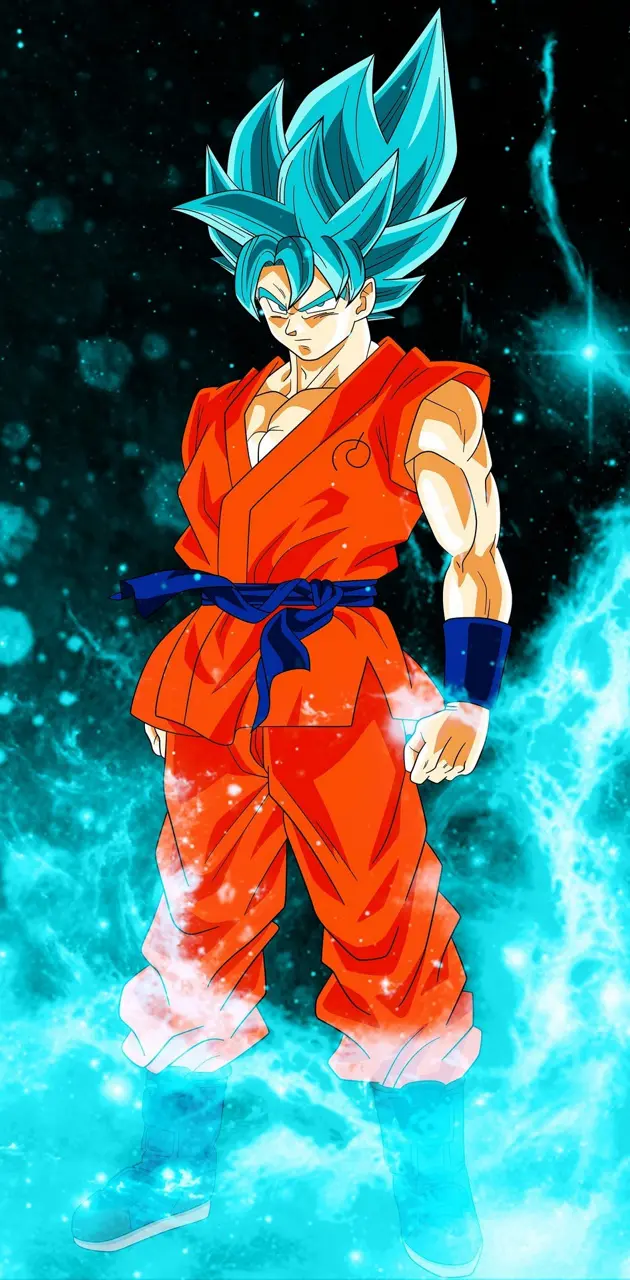 Goku ssj blue wallpaper by Teku101 - Download on ZEDGE™