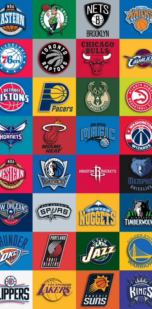 NBA team collage