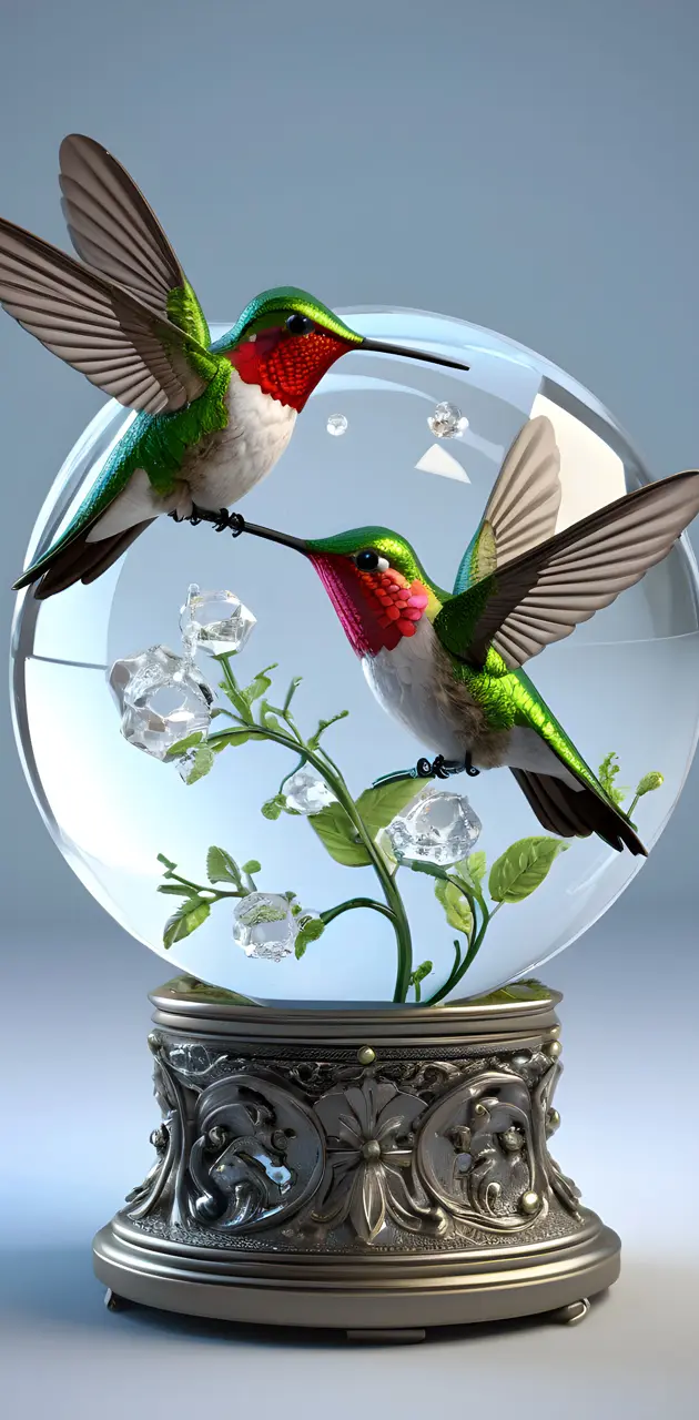 Hummingbird Crystal Ball 2