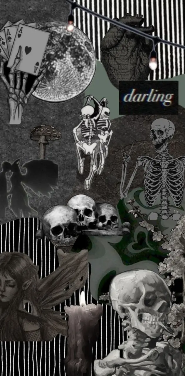 Skeleton background 