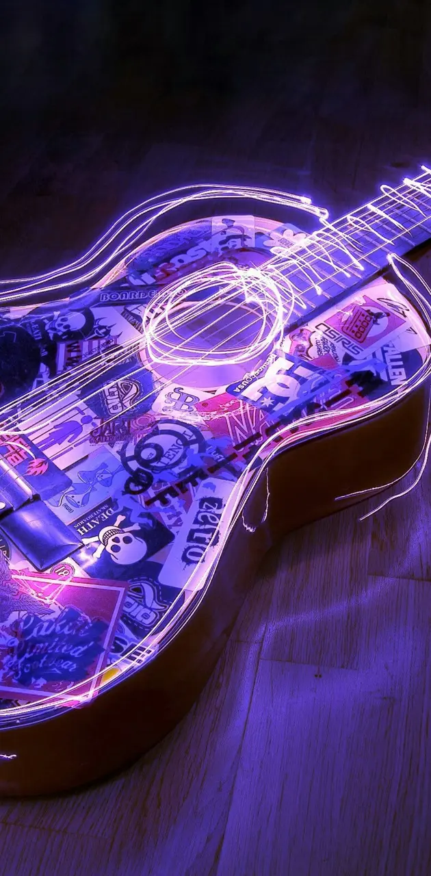 Neon guitar