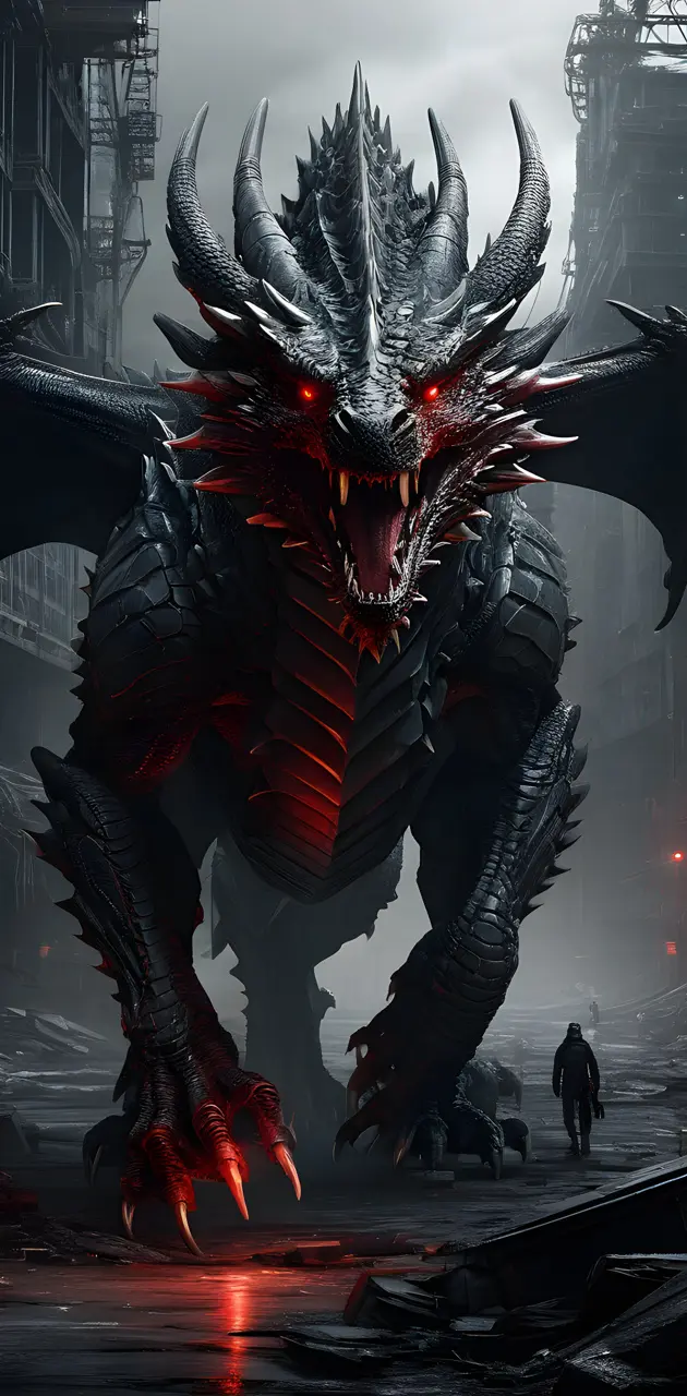 menacing dragon