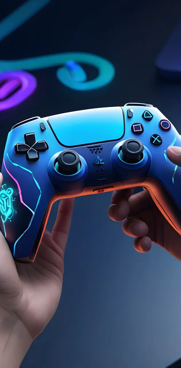 manette ps5 neon