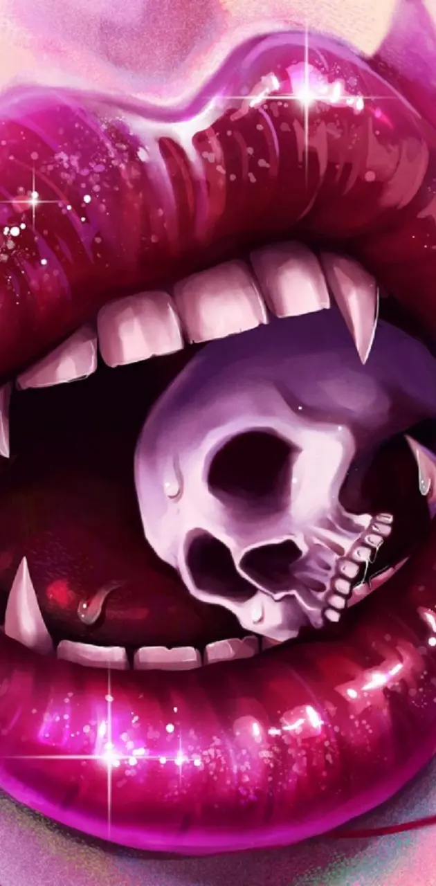 Skull Vampire Lips
