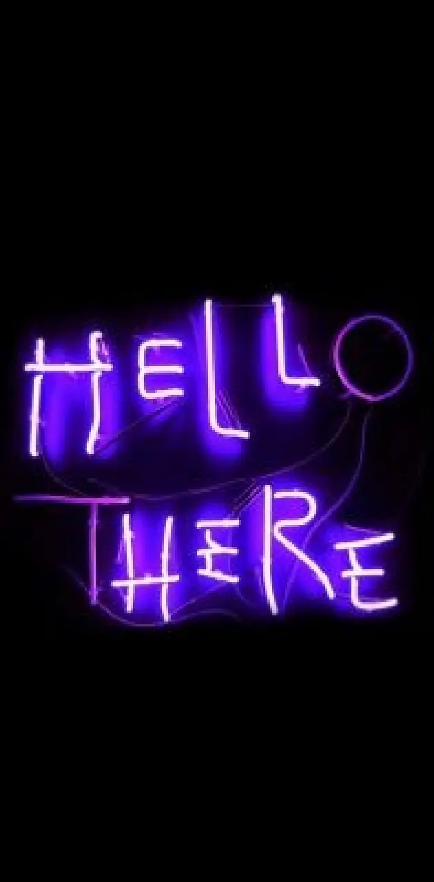 Download Neon Pink Aesthetic Hello Sign Wallpaper