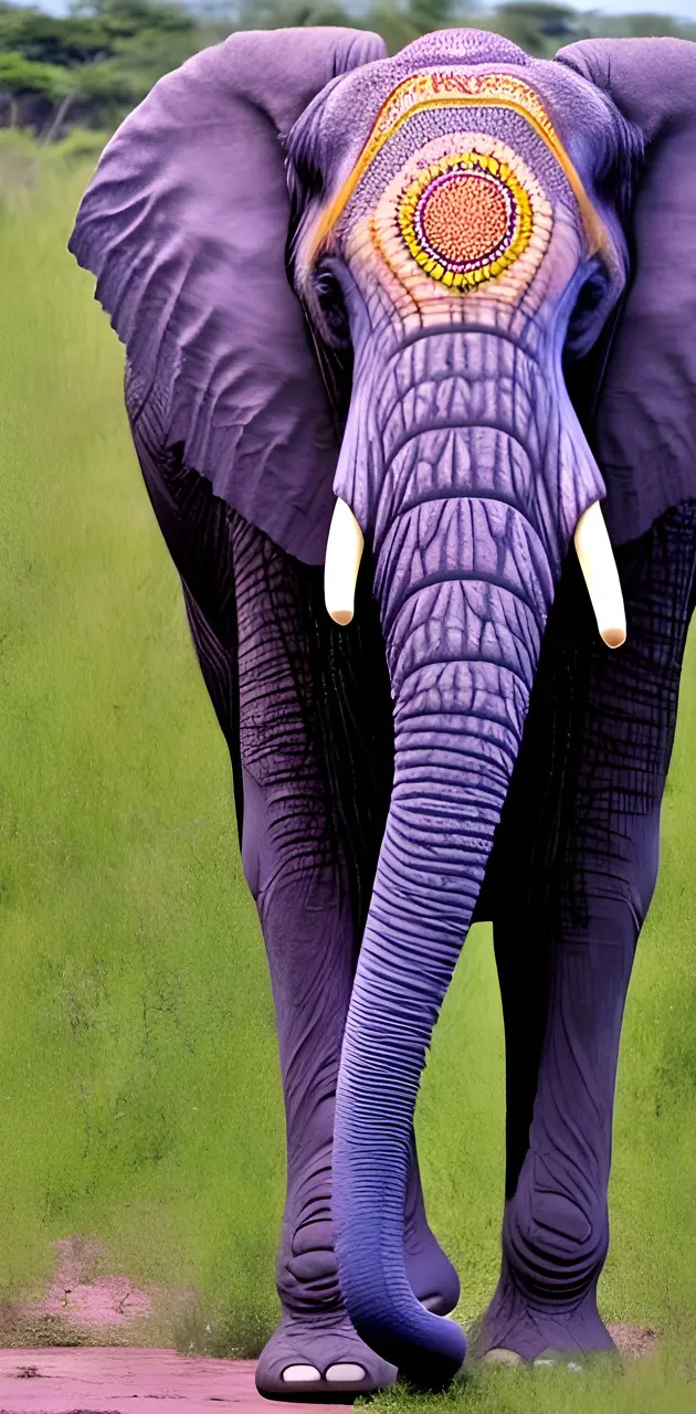 Purple elephant 