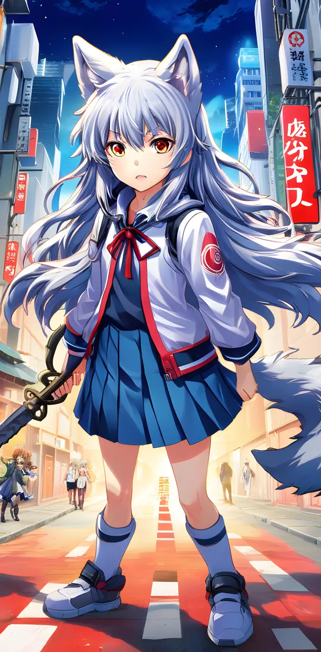 anime wolf girl