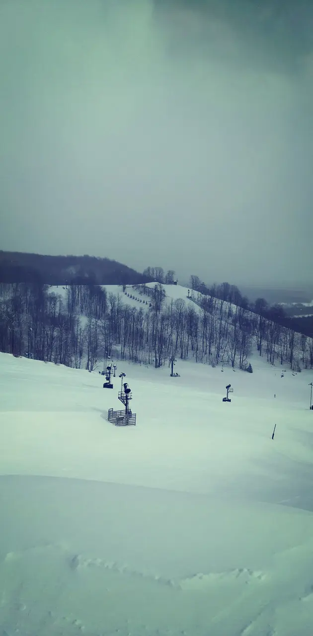 The ski hill