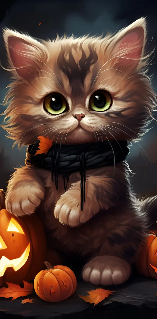 halloween cute cat