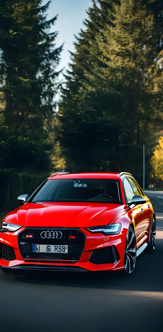 Red Audi rs6