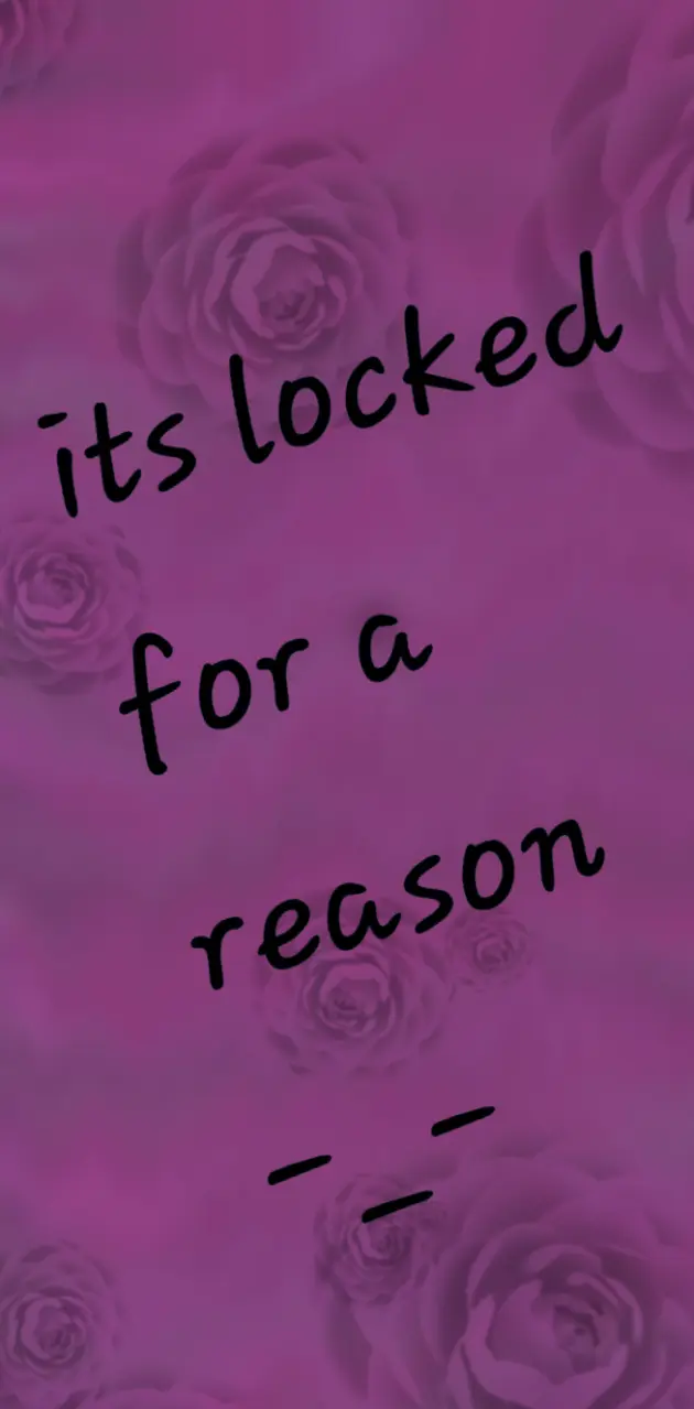 Its locked