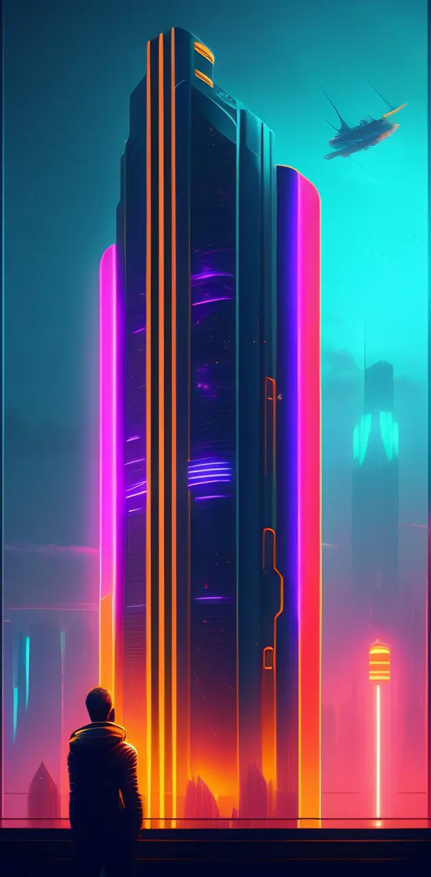Cyberpunk city 