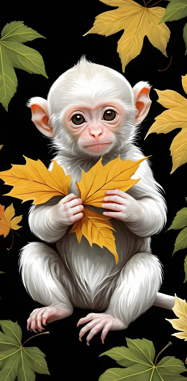a monkey in a flower