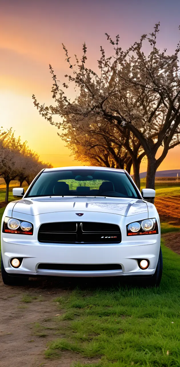 2009 white dodge charger