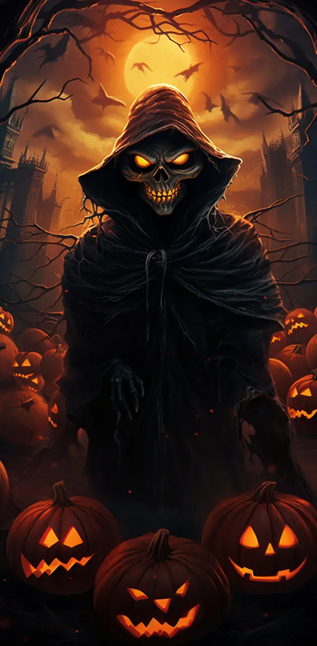 Spooky Halloween art 