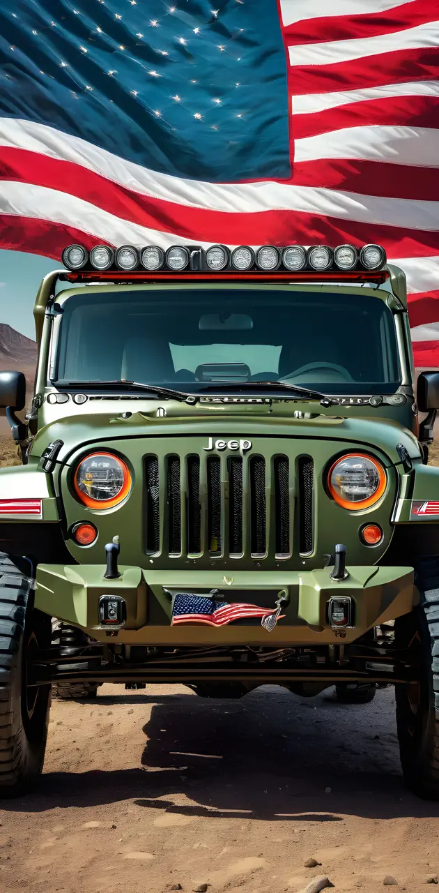Patriotic Jeep