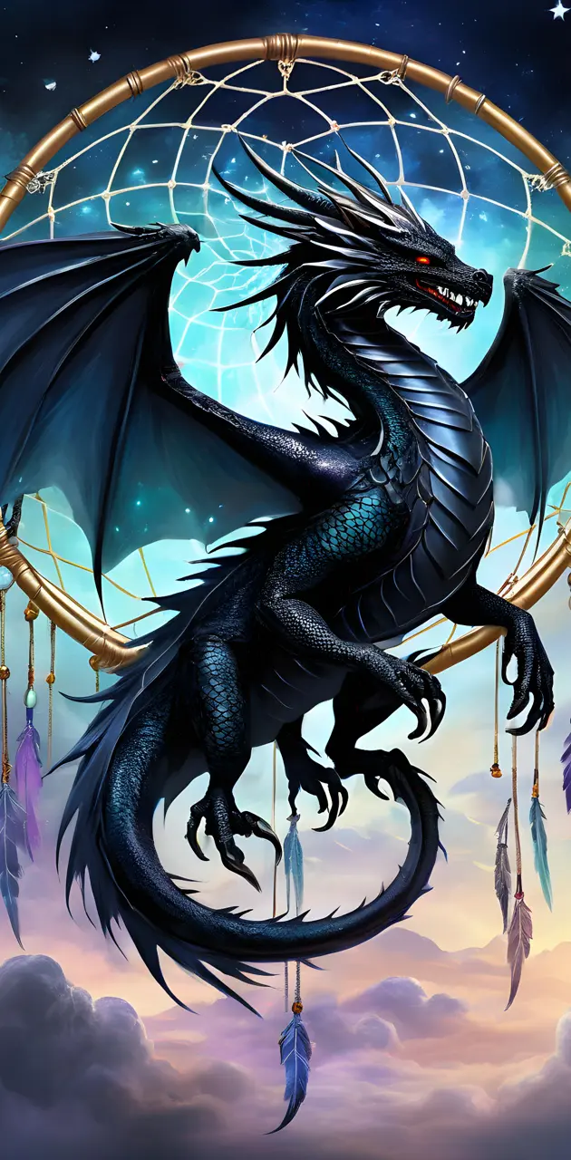 Lucky Black Dream Dragon