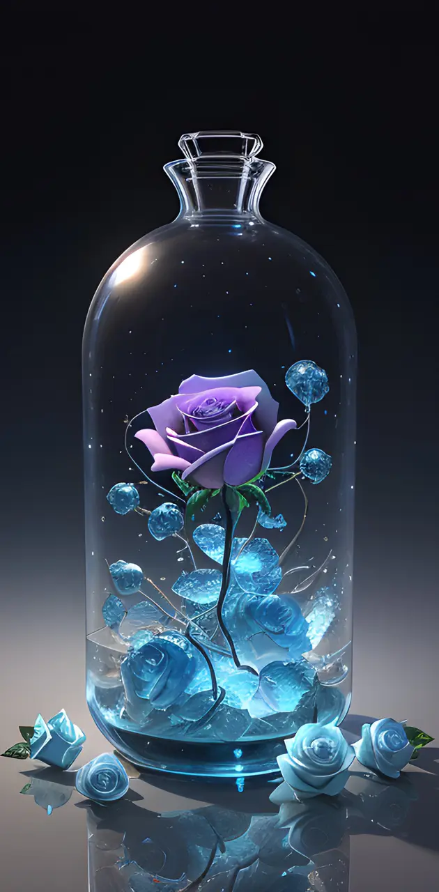 a glass vase with flowers