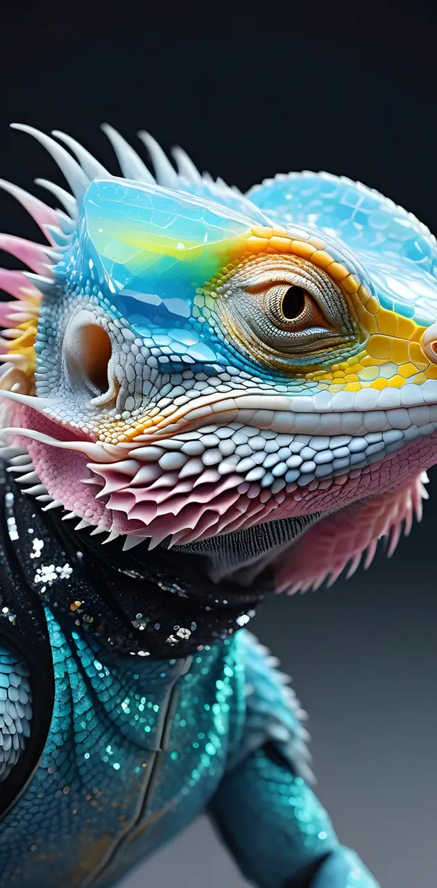 colorful bearded dragon
