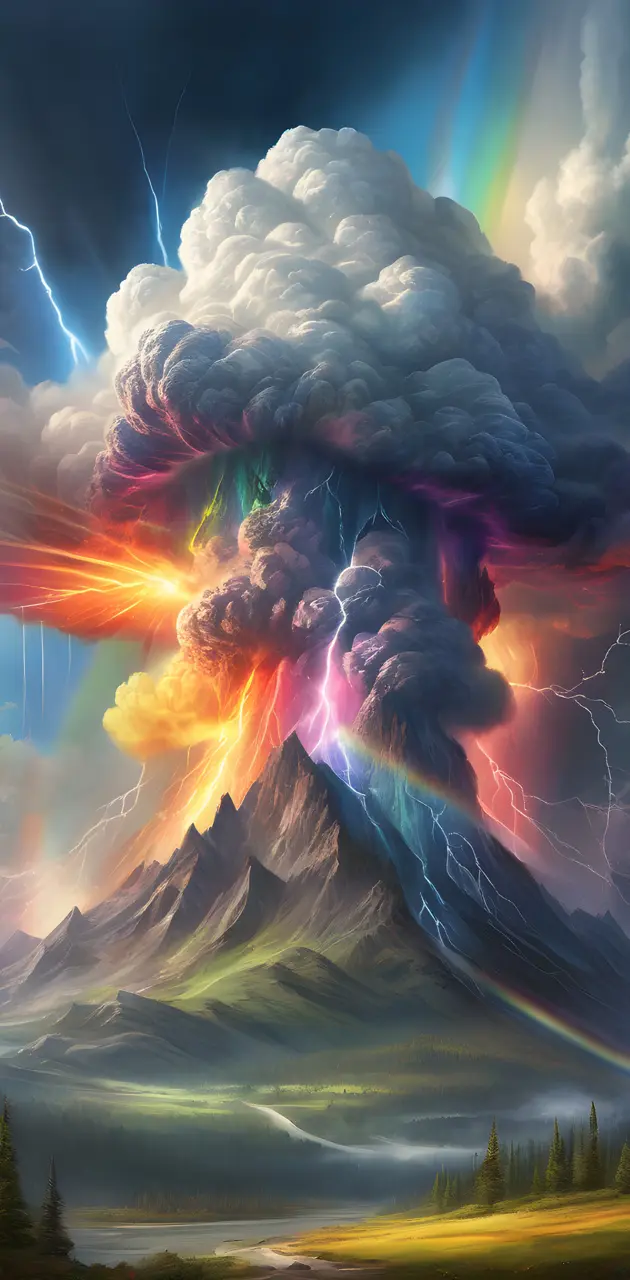 Rainbow lava