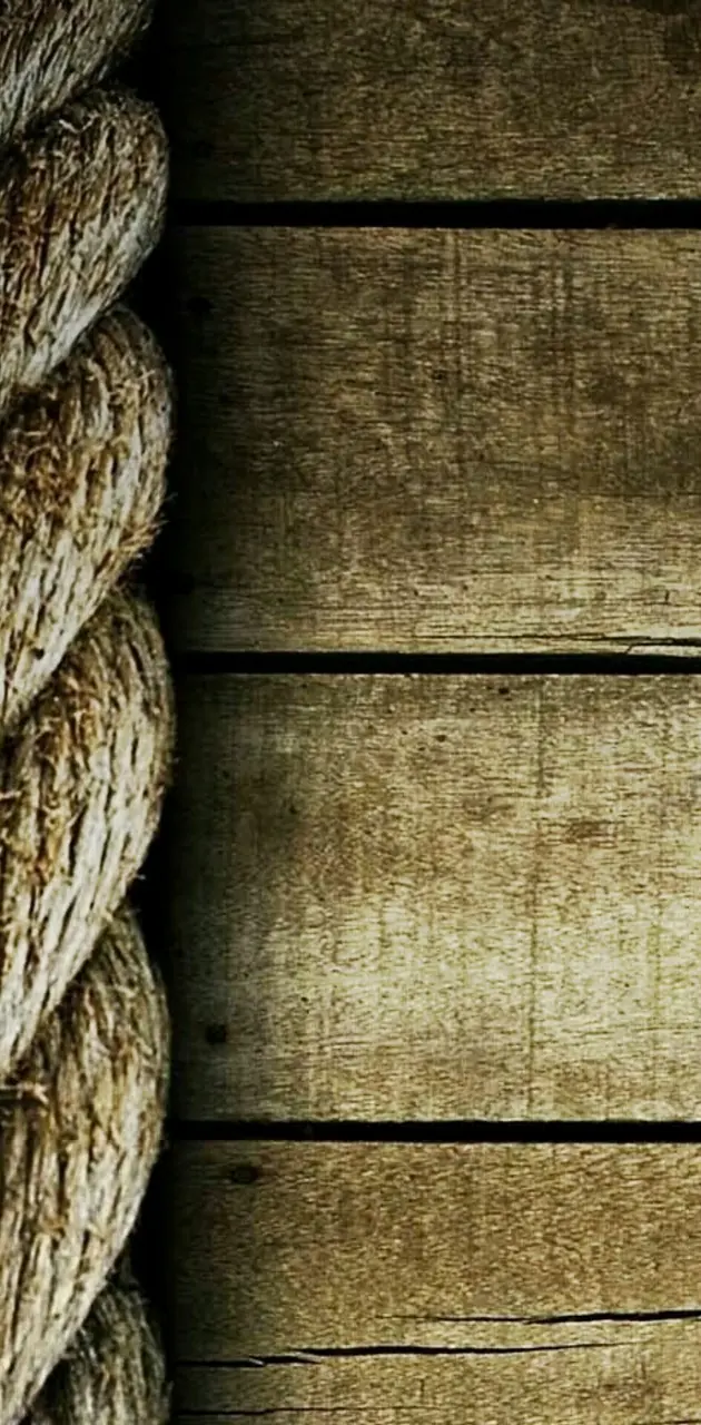rope and wood