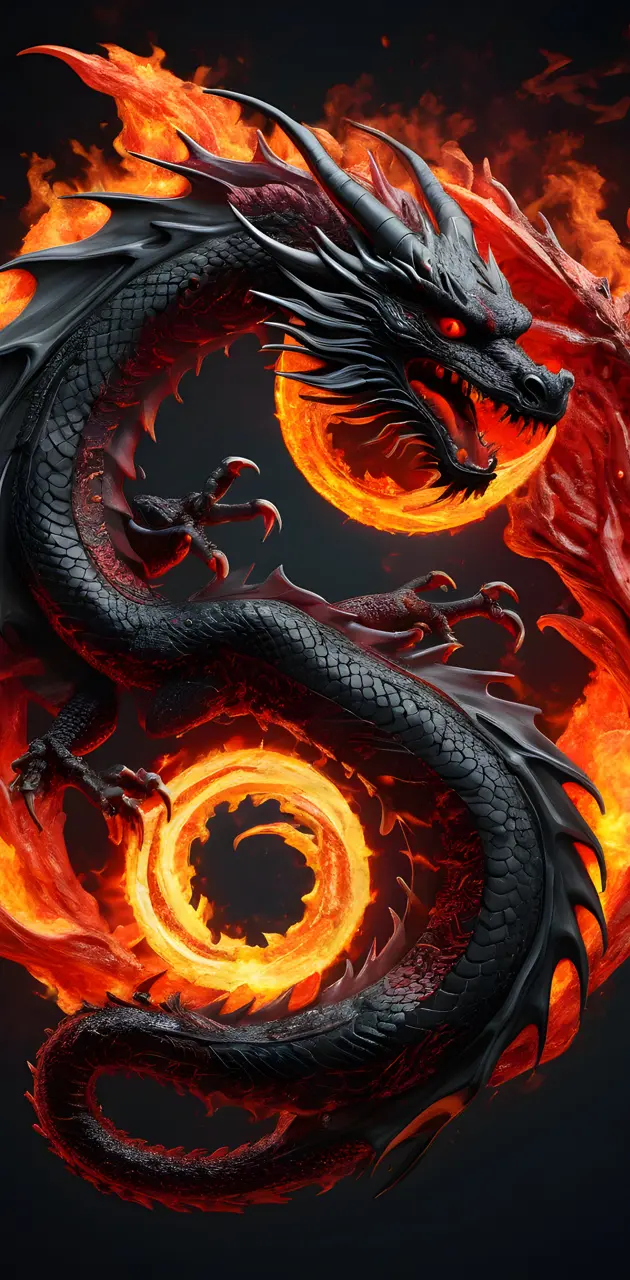 evil black dragon
