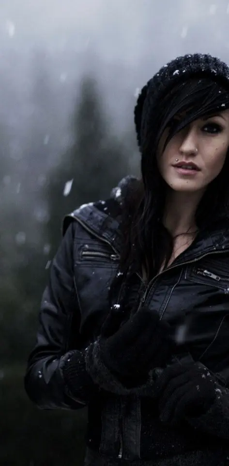 black jacket girl