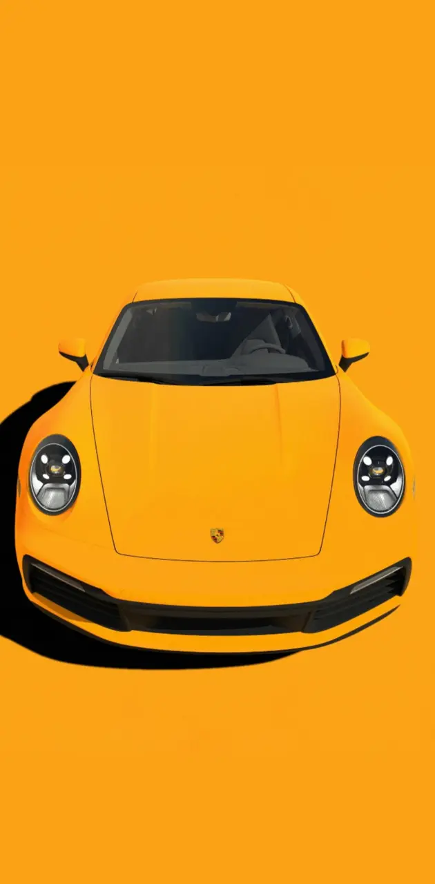 Yellow Porsche Minimal