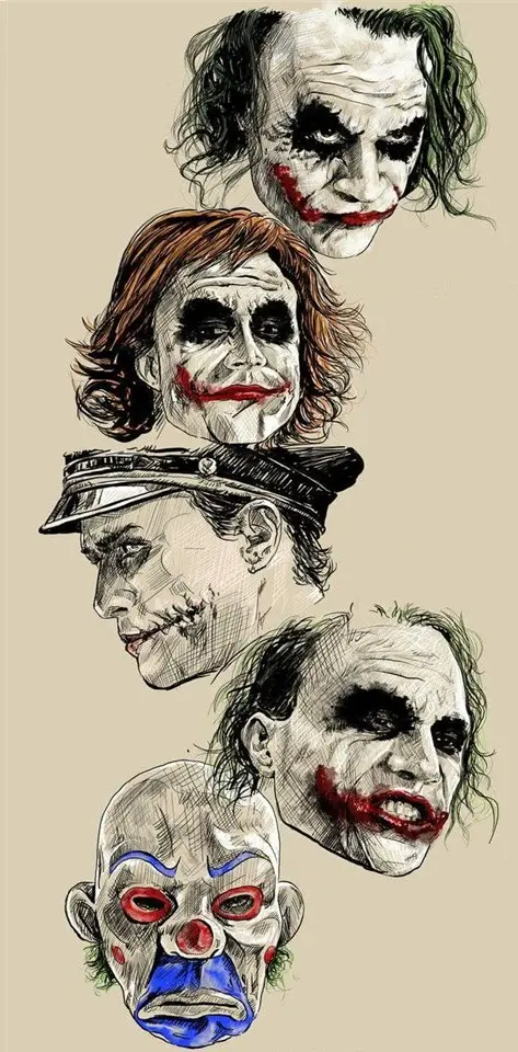 Joker many Faces