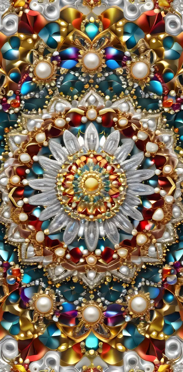 Pretty Jeweled Mandala