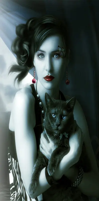 Beauty with Cat