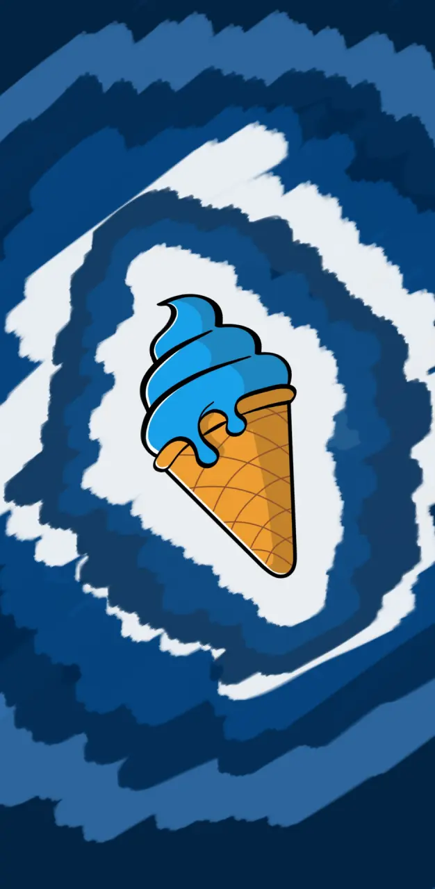 blue ice cream 🥶