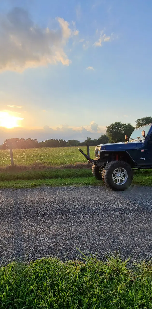 Jeep sunset