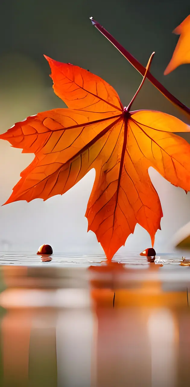  An autumn leaf