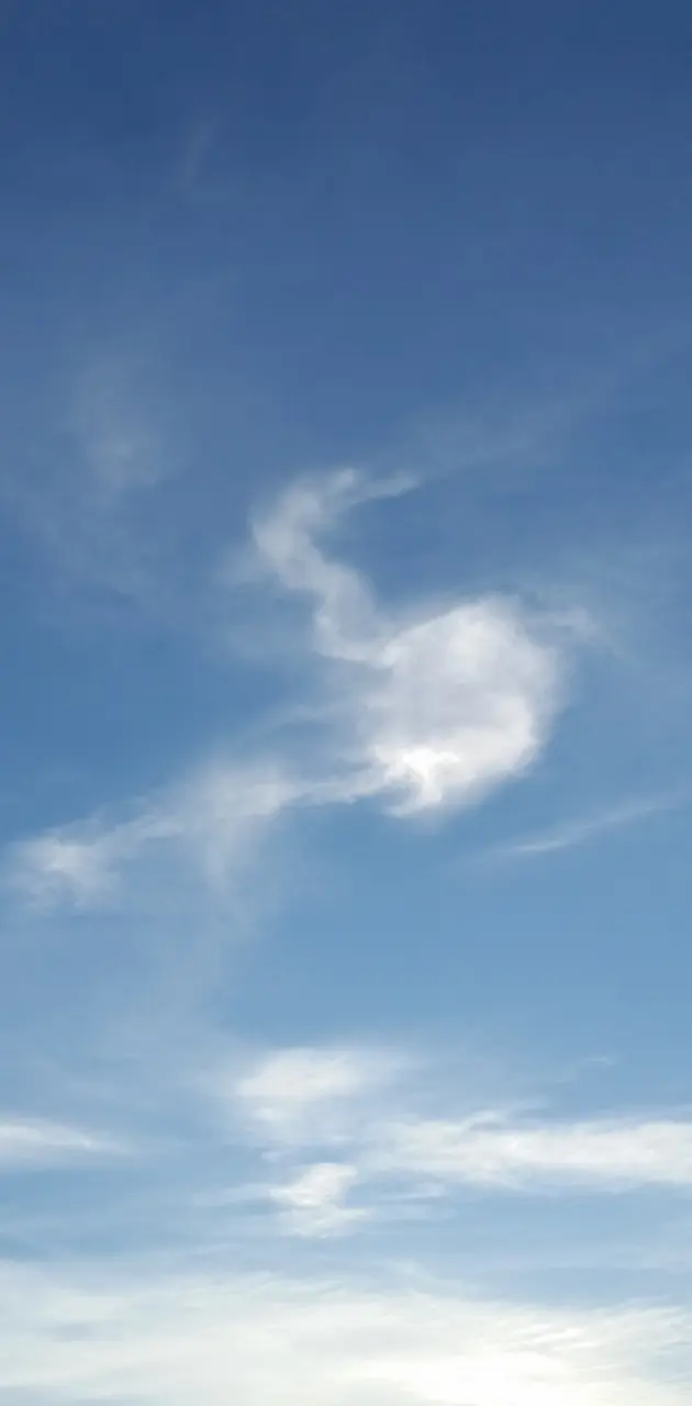 Swirling cloud
